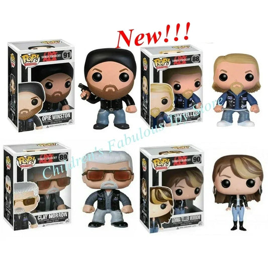 FUNKO POP Sons of Anarchyes Vinyl Figure #88 Teller #90 Gemma Morrow #89 Winston #91 Collection Action Figure Toy Gift for Kid