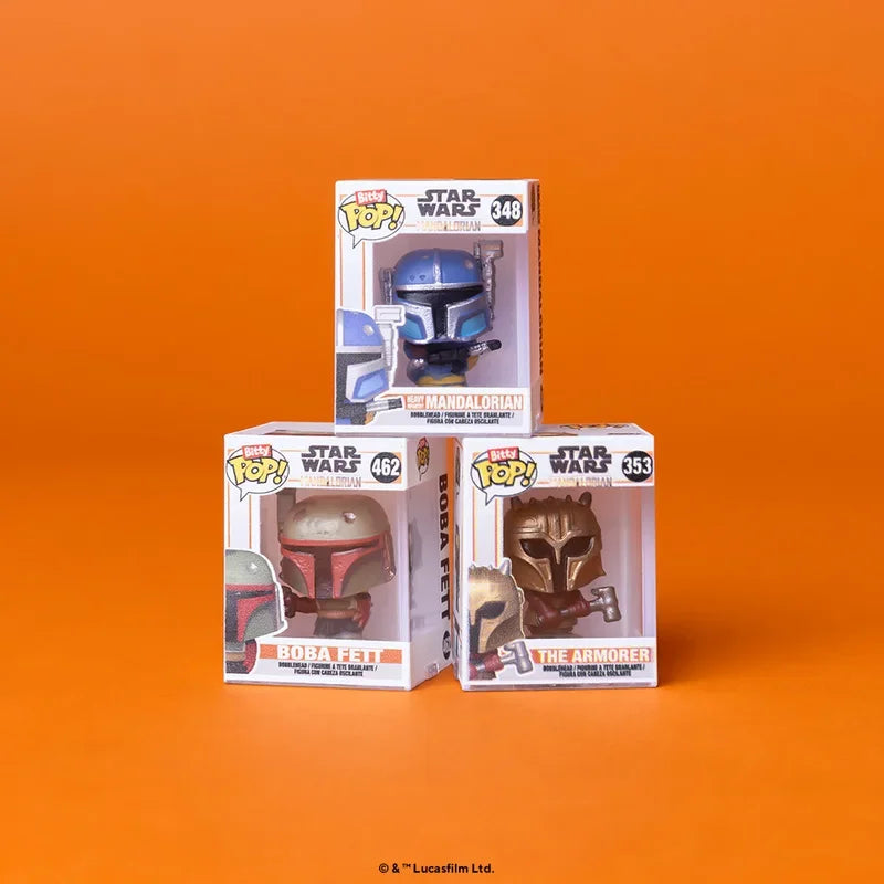 FUNKO Vinyl Mini Figures Bitty POP The Mandalorian Star Wars Doll Toy Collection Table Ornaments Mystery Blind Bags Kids Gifts