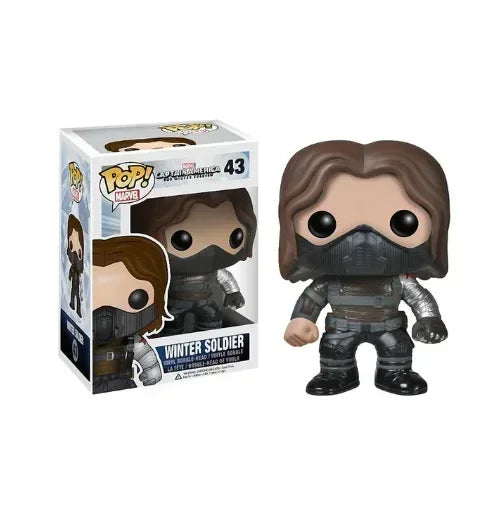 Funko Movies Super Heroes Captain America Winter Soldier 43# 44# 129#  Action Vinyl Figure Model Toys For Children Birthday Gift