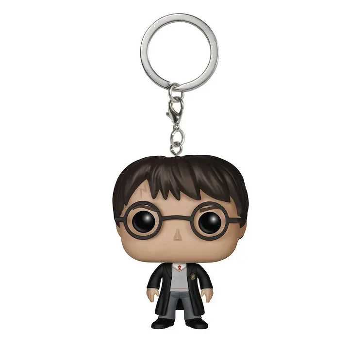 FUNKO Keychains all Albuses Dumbledorer Ron Granger Dobby LORD VOLDEMORT Vinyl Action Figure Toys Bobble Head Keychain