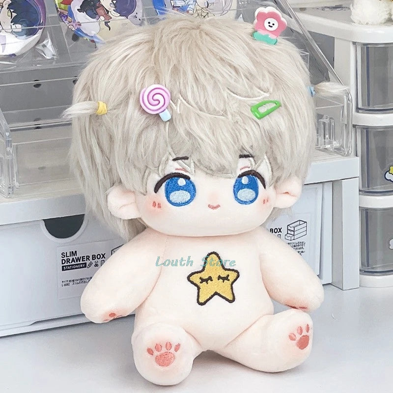 20cm Anime Love And Deepspace Xavier Rafayel Zayne Sylus Plush Doll Cotton Body Change Clothes Outfit Stuffed Toy Cosplay Gift