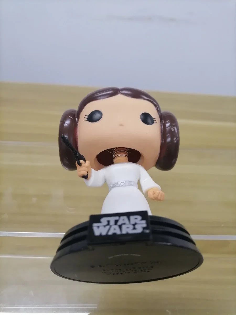 FUNKO POP Vinyl Figurine Star Wars Princess Leia Bobble-Head Model Toy Collection Action Figure Table Ornaments