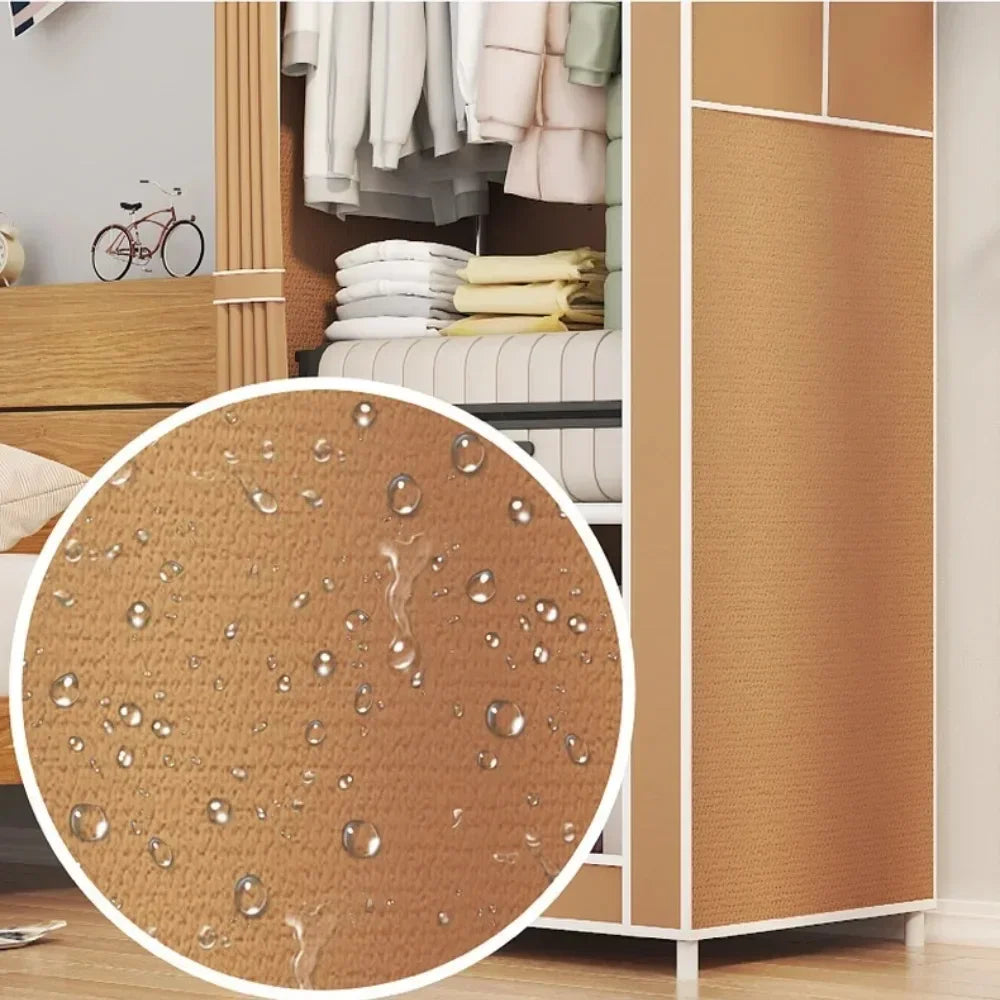 Simple Wardrobes Non-Woven Cabinet High-Capacity Fabric Wardrobe Standing Modern Storage Cabinet Bedroom Furniture Wardrobe