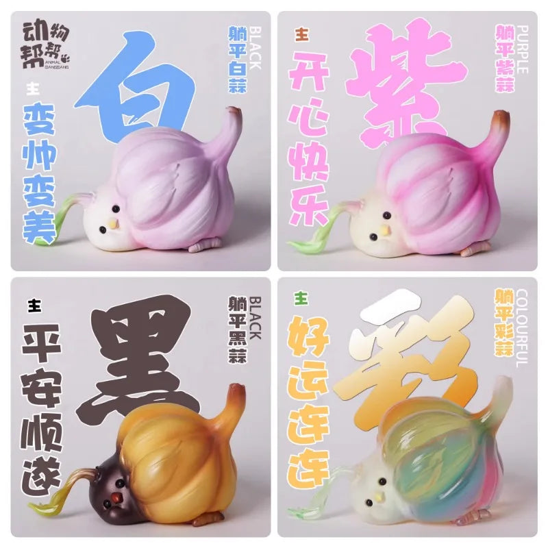 Gashapon Capsule Toy Garlic Bird Funny Cute Model Toys Fiugre Desktop Decoratoion Children Gifts