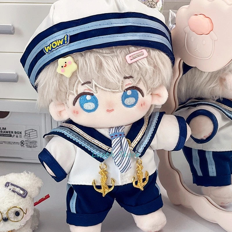 20cm Anime Love And Deepspace Xavier Rafayel Zayne Sylus Plush Doll Cotton Body Change Clothes Outfit Stuffed Toy Cosplay Gift