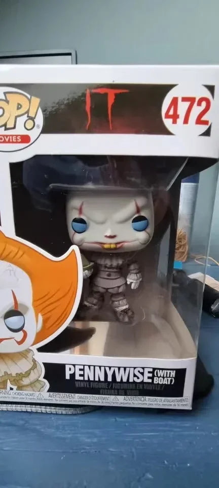 FUNKO POP Pennywise 472# Limited Figure Model Toys for Children Christmas Birthday Gifts