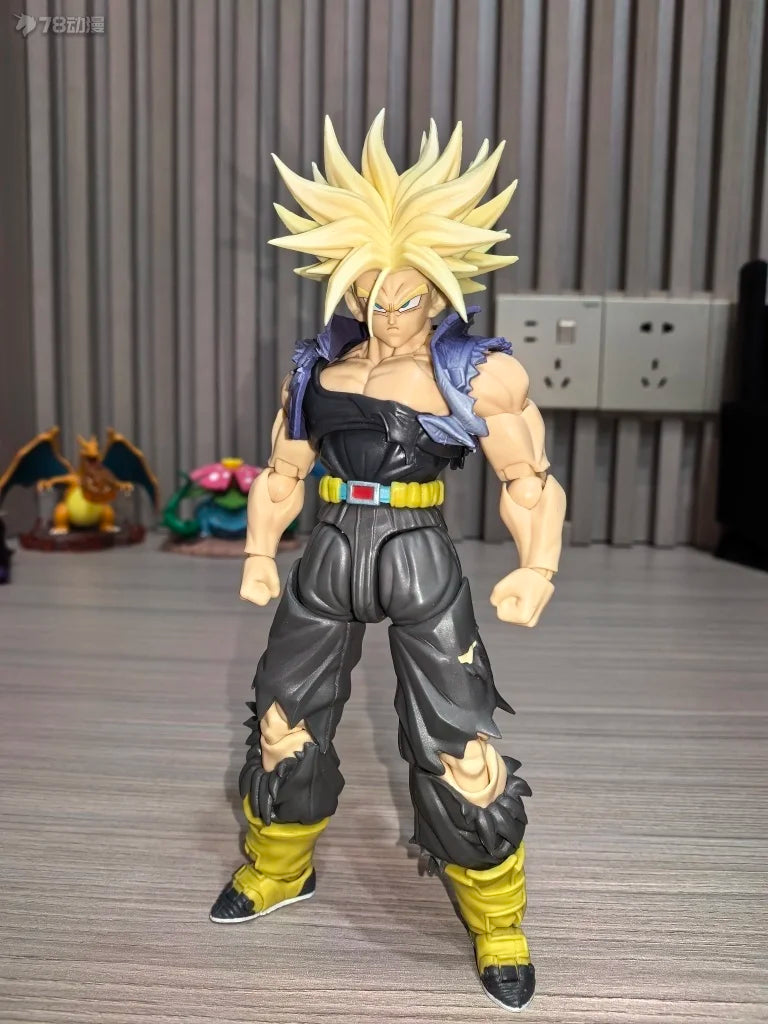 Dragon Ball Z Tonsenarttoys figurine SHF Super Saiyan SSJ SSJ2 Trunks Majin Buu Kid Buutenks Custom Accessories Action Figures