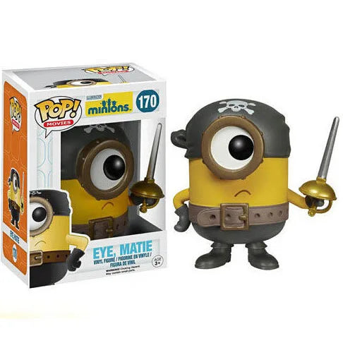 Funko Pop Despicable Me Minions 3 Kings Original Pirates Kevin Minions Figurines Desktop Decoration Figure Birthday Gift