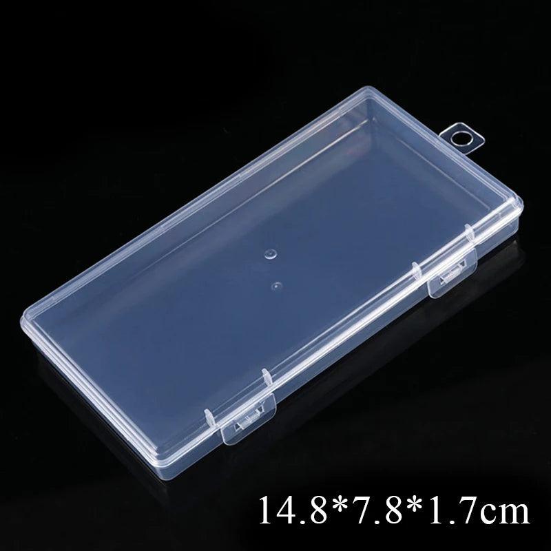 Rectangular Translucent Box Durable Strong Storage Box Packing Plastic Boxes Dustproof Strong Jewelry Storage Case Container