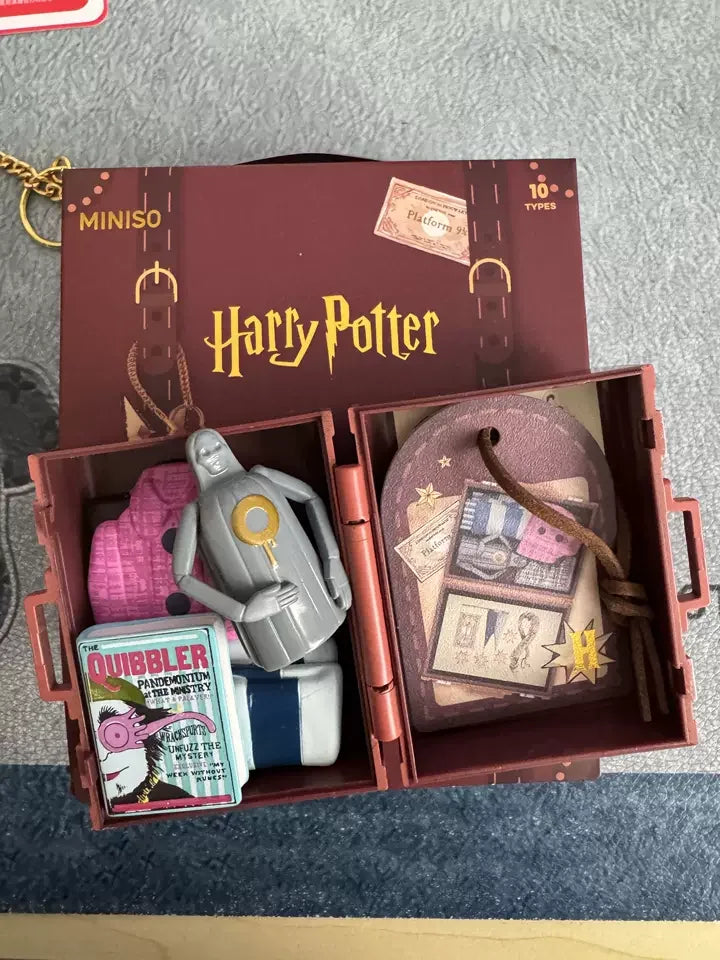 Miniso Authentic Harry Potter Series Hogwarts Wizard School Blind Box  Luggage Ornament Cute Anime Decor Toys Birthday Gift