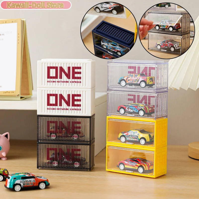 Colorful Storage Box Acrylic Dustproof Cabinet Household Transparent Display Stand For Figures Organizer