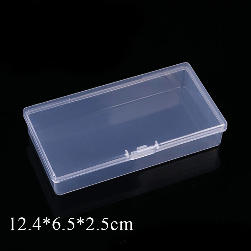 Rectangular Translucent Box Durable Strong Storage Box Packing Plastic Boxes Dustproof Strong Jewelry Storage Case Container