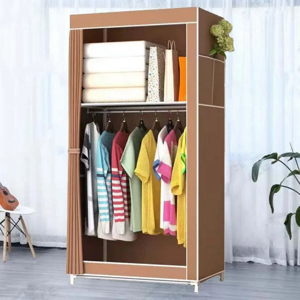 Simple Wardrobes Non-Woven Cabinet High-Capacity Fabric Wardrobe Standing Modern Storage Cabinet Bedroom Furniture Wardrobe