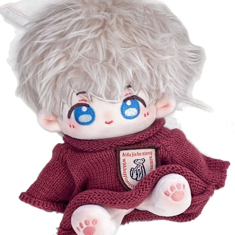 20cm Anime Love And Deepspace Xavier Rafayel Zayne Sylus Plush Doll Cotton Body Change Clothes Outfit Stuffed Toy Cosplay Gift