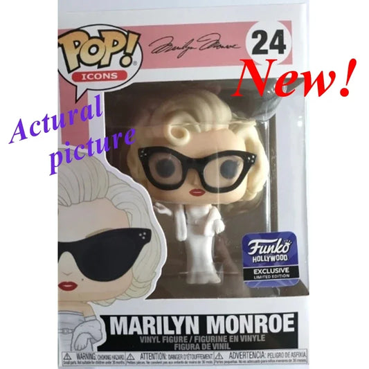 Newest Arrival FUNKO POP Movies&Tv Super Stars Marilyn Monroe #24 Action Figure Model Toys for Children Gift