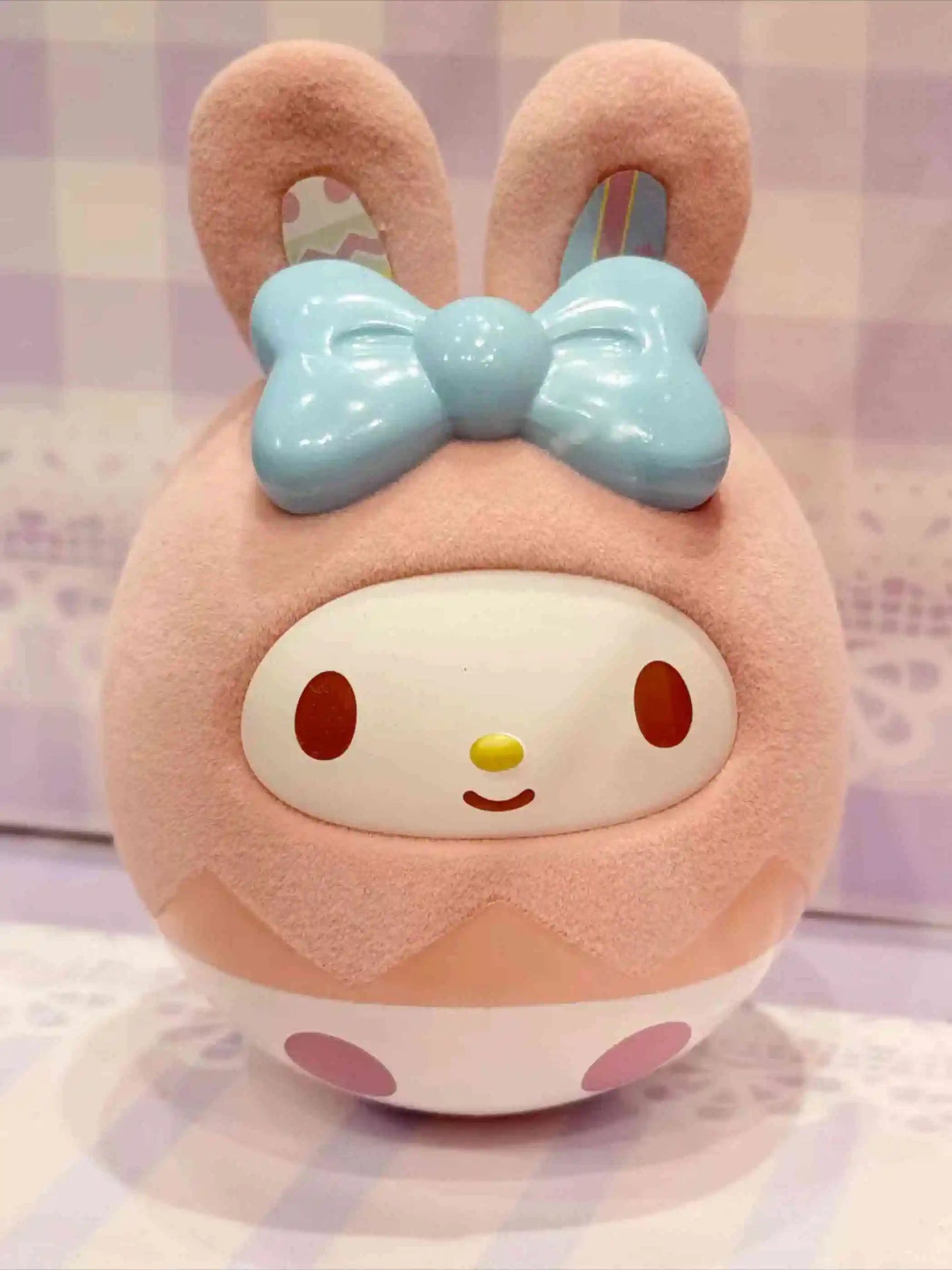 Miniso Rabbit Egg Series Tumbler Blind Box Bunny Cute Doll Trendy Play Desktop Ornament Model Toys Decor Girl'S Birthday Gift