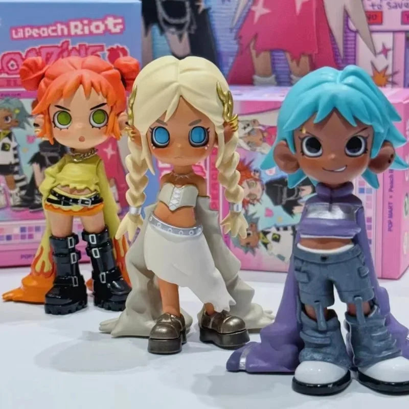 Blind Box Fever! Lil Peach Riot Loading Series - Action Figures and Cool Girl Decor Ornaments