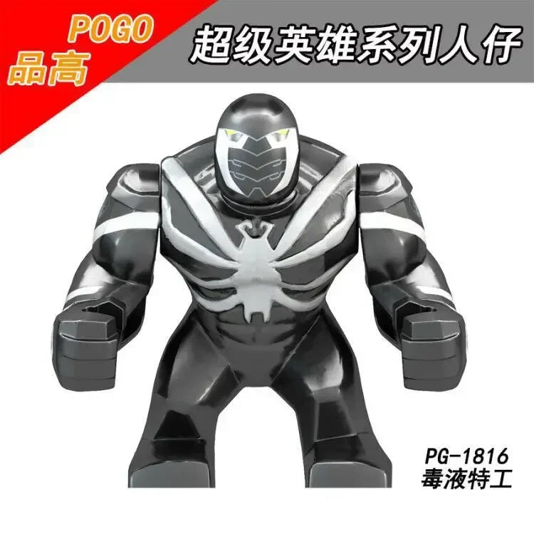 Building Blocks Marvel Superhero Action Figure Venom Thanos Iron Man Children's Combination Building Blocks Toy Birthday Gift