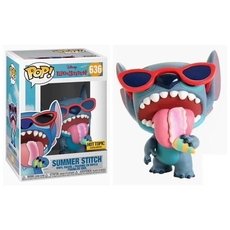 Funko Pop New Disney Stitch Series 1048 Scrump 126 Lilo 124 127 636# 159# Aloha #203 #1045 Action Figures Collection Toys Gift