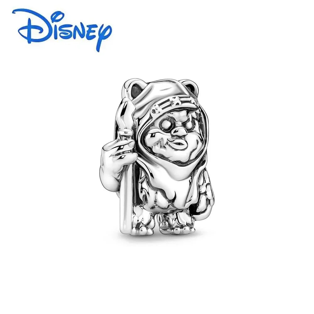 925 Silver Disney 100th Princess Pumpkin Cart Mickey Minnie Dumbo Charm Stitch Beads Fit Original Pandora Bracelets DIY Jewelry