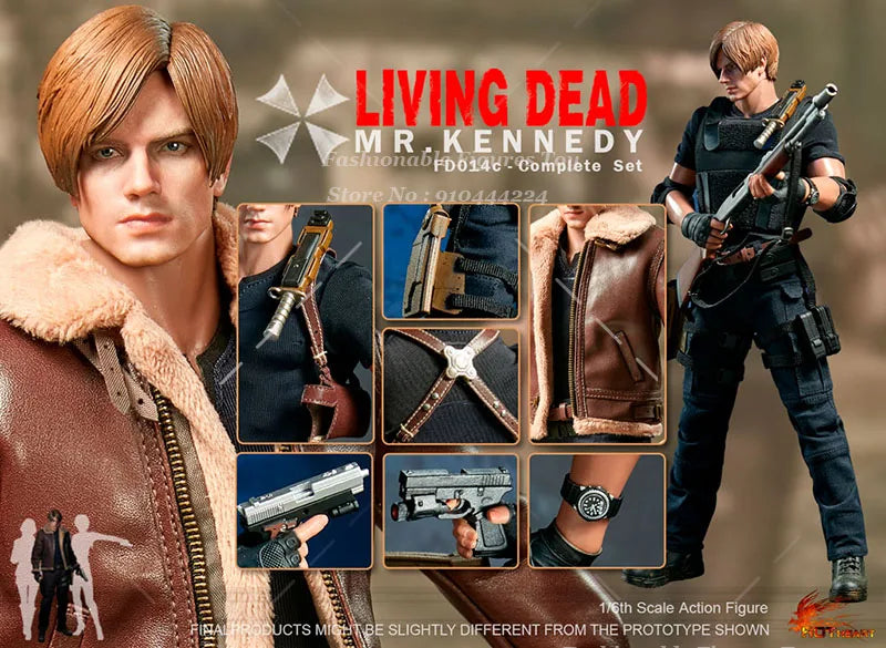 Hot Heart FD014 1/6 Men Soldier Killer Leon Anime Games Handsome Police Killer Full Set 12Inch Action Figure Model Collection To