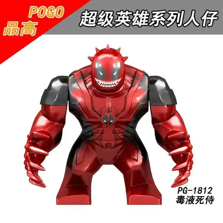 Building Blocks Marvel Superhero Action Figure Venom Thanos Iron Man Children's Combination Building Blocks Toy Birthday Gift