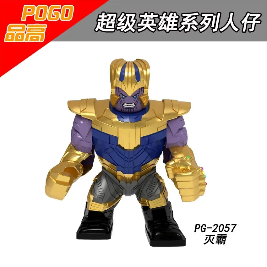 Building Blocks Marvel Superhero Action Figure Venom Thanos Iron Man Children's Combination Building Blocks Toy Birthday Gift