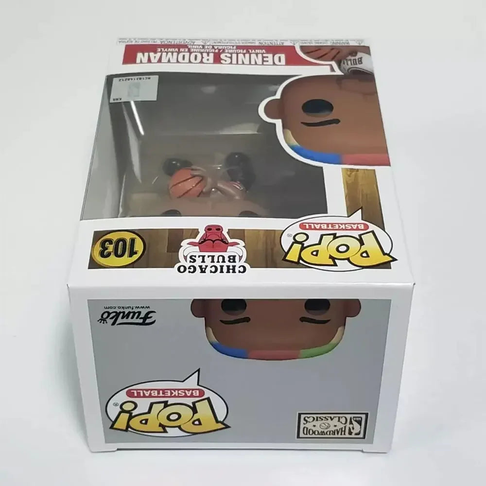 Pop NBA Chicago Bulls Dennis Rodman Bulls Home #103 Figures Funko 3.75 inches Figure Collectible Limited Edition Model Toy