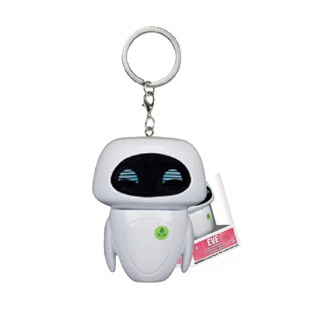 New Keychain Wall-E Robot Wall E & EVE PVC Action Figure Collection Model Toys Pendant Vinyl Figure Collection Model Toys Gifts