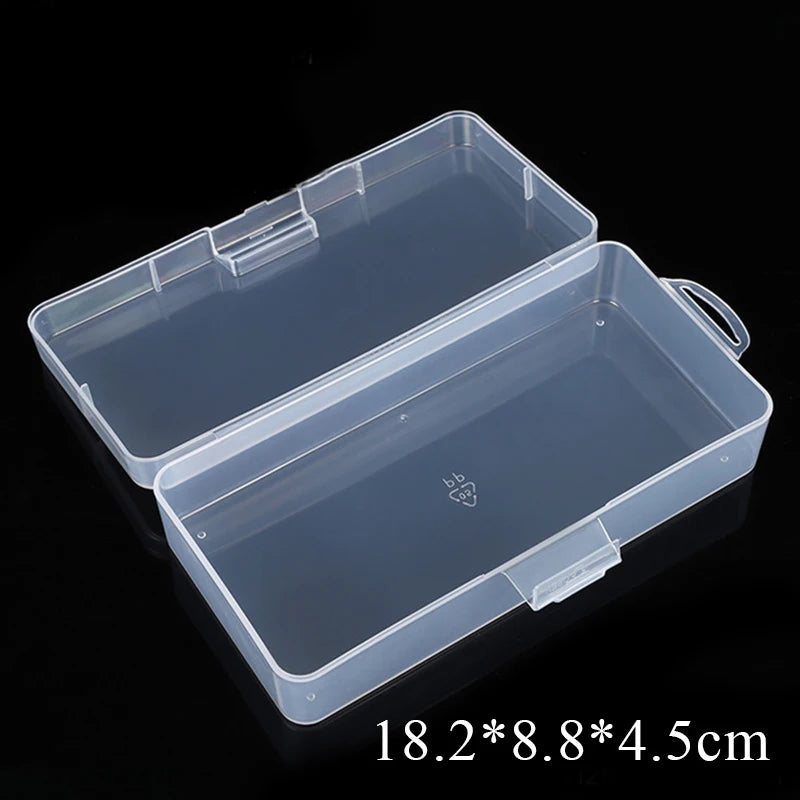 Rectangular Translucent Box Durable Strong Storage Box Packing Plastic Boxes Dustproof Strong Jewelry Storage Case Container