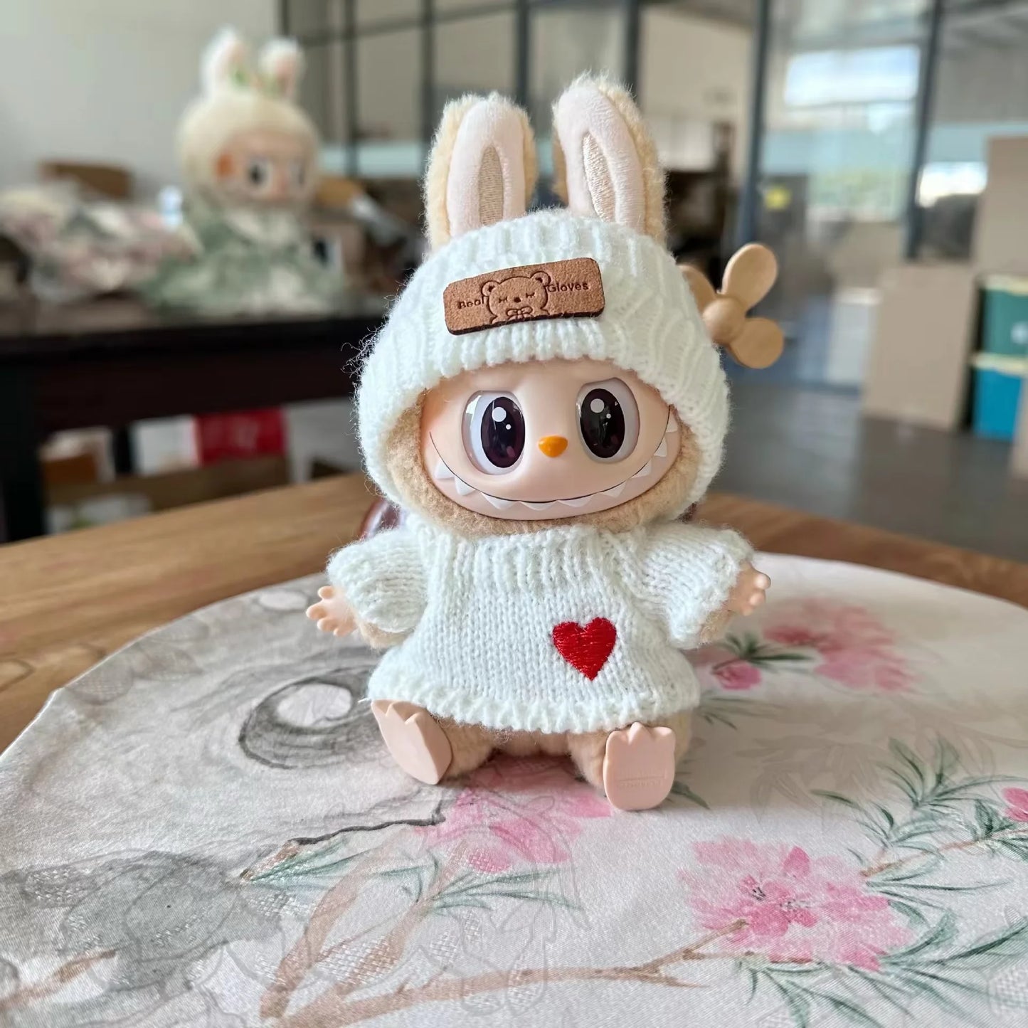 17cm Labubu I II Idol Dolls Cute Mini Plush Doll'S Clothes Korea Kpop Exo Idol Dolls Overalls Clothing DIY Accessories Gifts