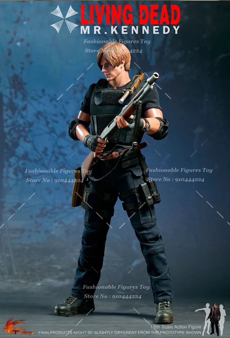 Hot Heart FD014 1/6 Men Soldier Killer Leon Anime Games Handsome Police Killer Full Set 12Inch Action Figure Model Collection To