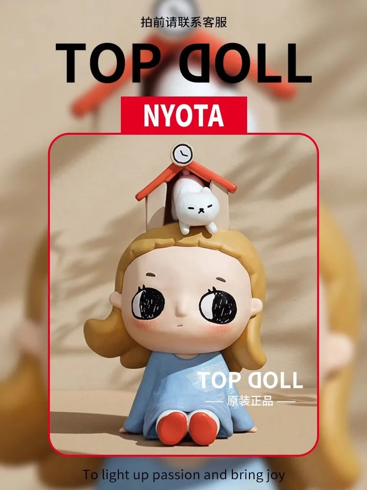 POPMART Nyota Growing Up By Your Way Series Blind Box Guess Bag Mystery Box Toys Doll Cute Anime Figure Desktop Ornaments Gift