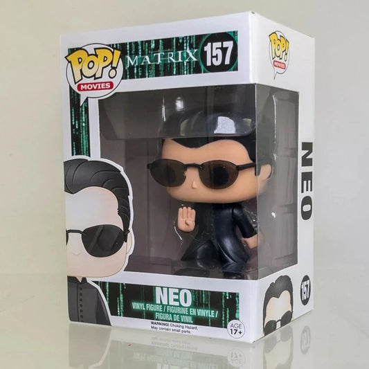 NEW Hot FUNKO POP Movie&TV The Matrix NEO #157 Vinyl Dolls Action Figures Collection Model Toys for Gift