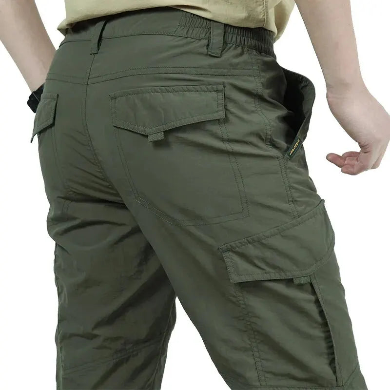 Military Tactical Pants Cargo Men Waterproof Trousers Casual Pants Wear-resistant Multi-pocket Outdoor Hiking Work Trousers Male