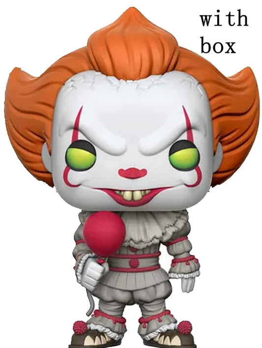 FUNKO POP Joker Pennywise with Balloon #475 Figure Model Toys for Children Christmas Birthday Gifts