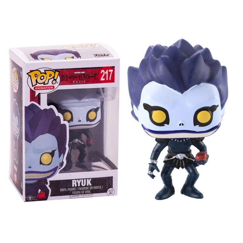 New Arrival FUNKO POP Death Note Light #216 RYUK #217 #218 L with Cake #219 Action Figure Toy Collectible Vinyl Dolls Movie Toys