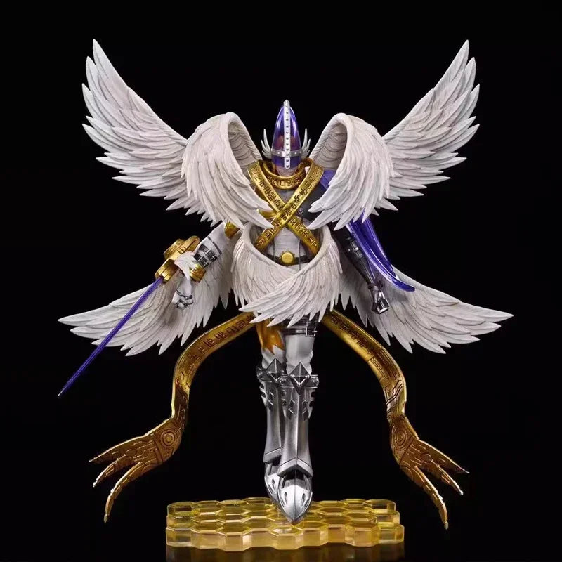 Digimon Adventure Figurine Holy Angemon Figure Anime Peripherals Gk Figures Collectible Statue Model Toys Gk Figures Gifts