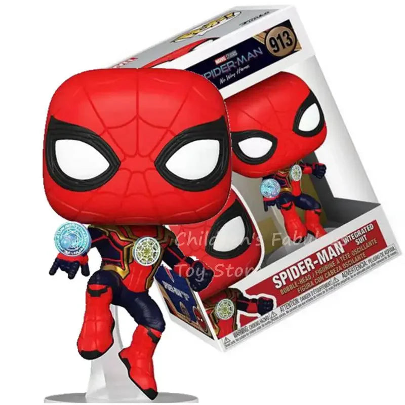 New Arrival Funko Pop SpiderMan 3 Heroes No Way Home Peripheral Toys #913 SpiderMan #334 Bobble-head Action Figure Model Toys