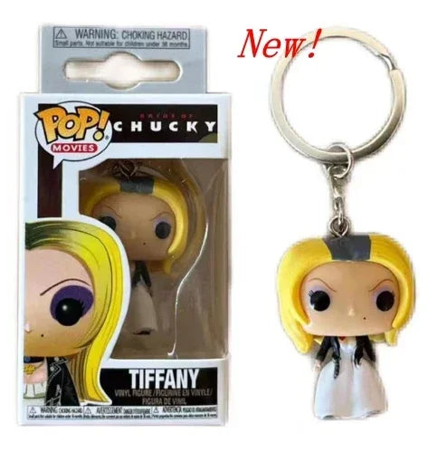 NEWest FUNKO Pocket Keychains joker series harley quinn Roller skating PENNYWISE chucky joker keychains Action Figure Toys