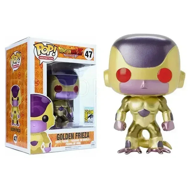 Funko Pop Figures Red Eyes Golden Frieza #47 POP Vinyl Action Figure Dolls Toys Cartoon FRIEZA POP Anime Toys Gifts for Kids