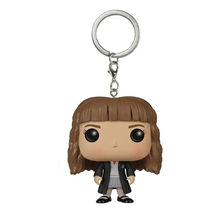 FUNKO Keychains all Albuses Dumbledorer Ron Granger Dobby LORD VOLDEMORT Vinyl Action Figure Toys Bobble Head Keychain