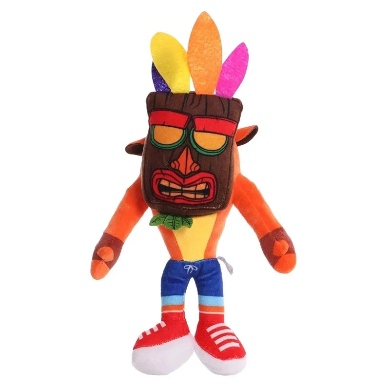 26cm Crash Bandicoot Plush Stuffed Toys Crazy Trilogy Series Anime Figure Dolls Kawaii Children's Birthday Christmas Gifts Decor