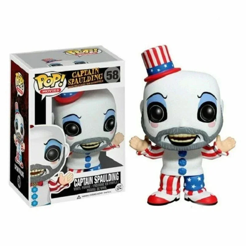 FUNKO POP
 Captain Spaulding #58 Vinyl Action Figures Collection Model Toys for Children Birthday Gift