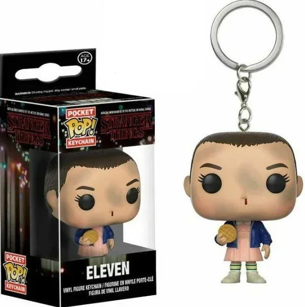 Minimum price Funko POP NEW Arrive  Keychain ELEVEN Demogorgon DUSTIN Barb Steve Robin  Keychain Toy Vinyl Figure Model Kid Toys