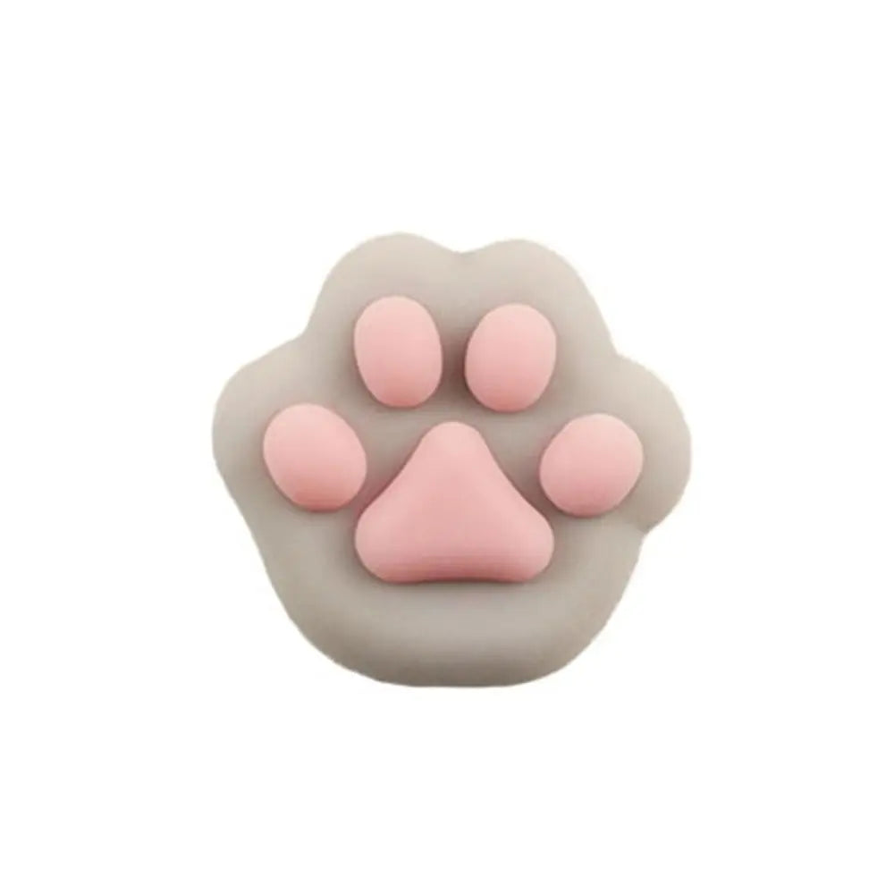 Mini Cat Paw Squeeze Toy Silicone Pinch Decompression Toy Plush TPR Fidget Sensory Toys For Kids Adults Gift