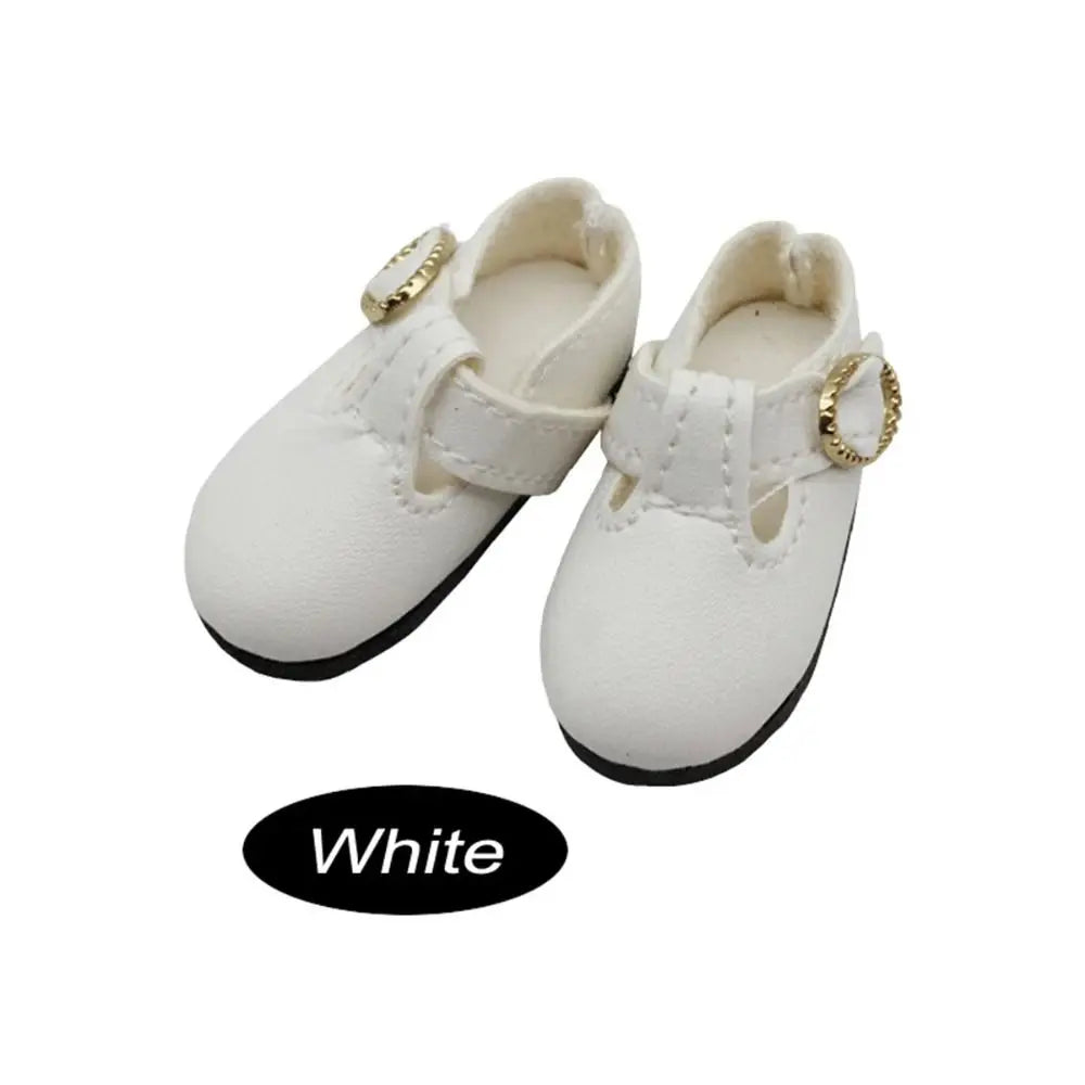 PU Leather 4.6cm Colorful Shiny Sneakers Shoes Doll 1 Pair Doll PU Leather Shoes Cute Mini Leather Boots Kids Gifts