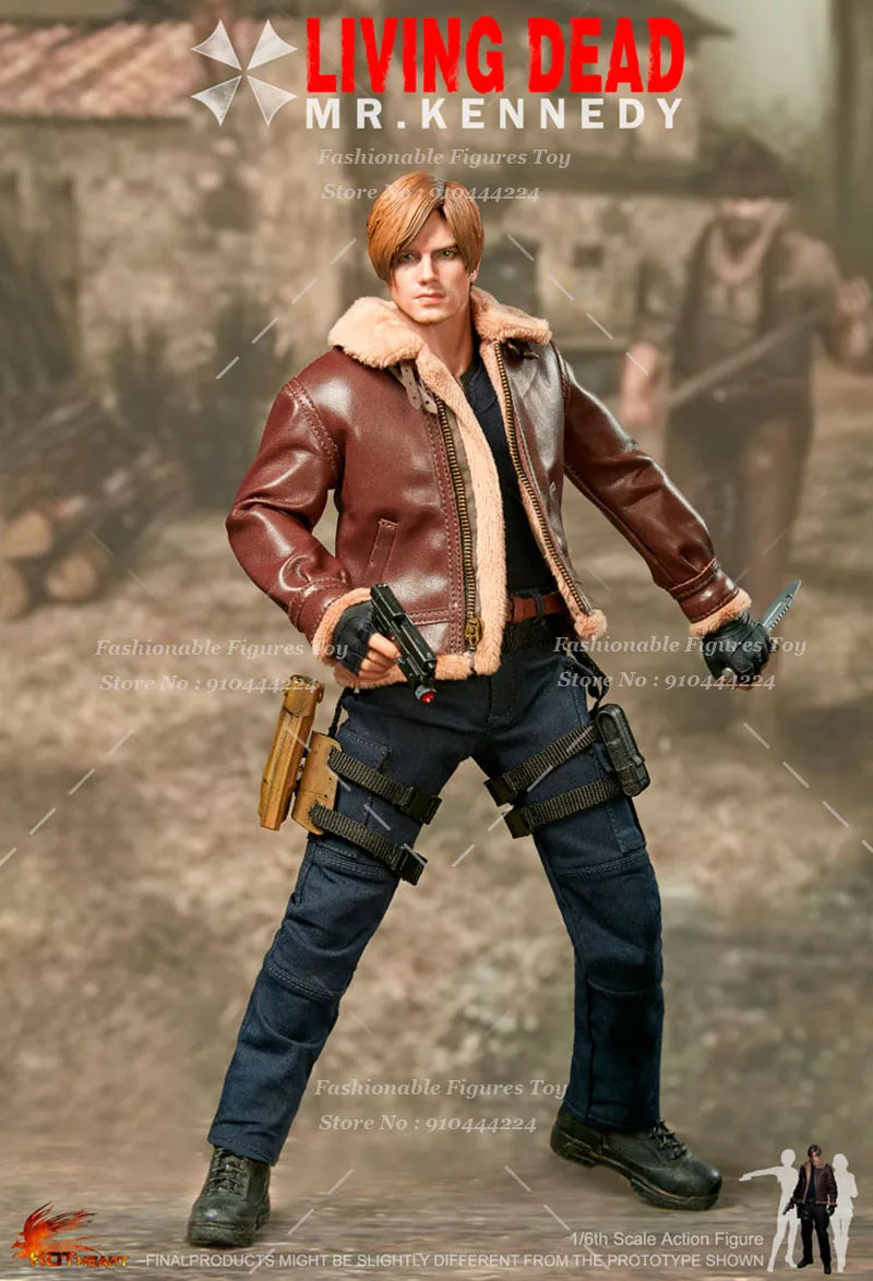 Hot Heart FD014 1/6 Men Soldier Killer Leon Anime Games Handsome Police Killer Full Set 12Inch Action Figure Model Collection To