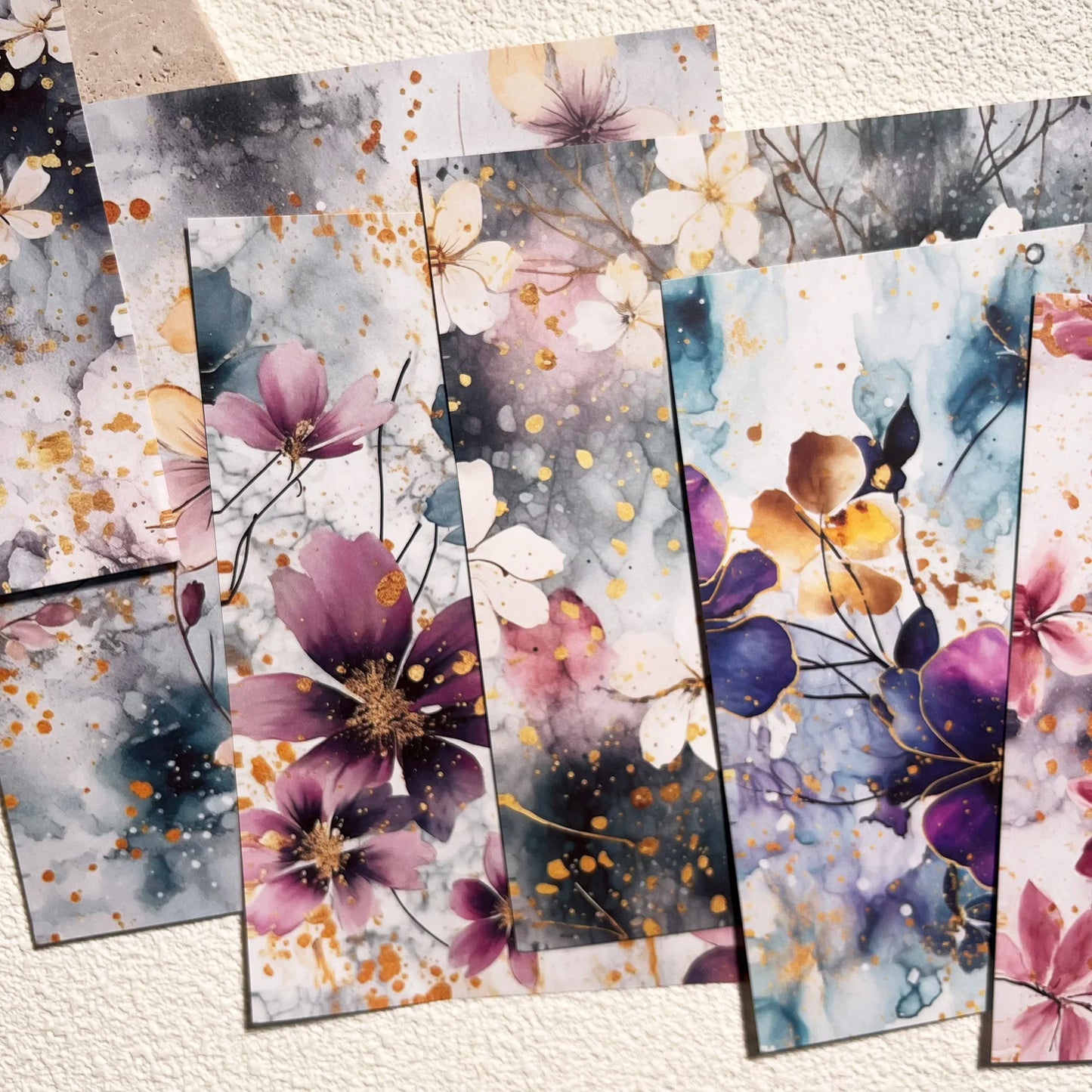 JAIIMAN 24sheets(6*6in) Watercolor Flowers Scrapbook Paper Pads,Perfect for Journals,Arts Crafts,Scrapbooking Supplies