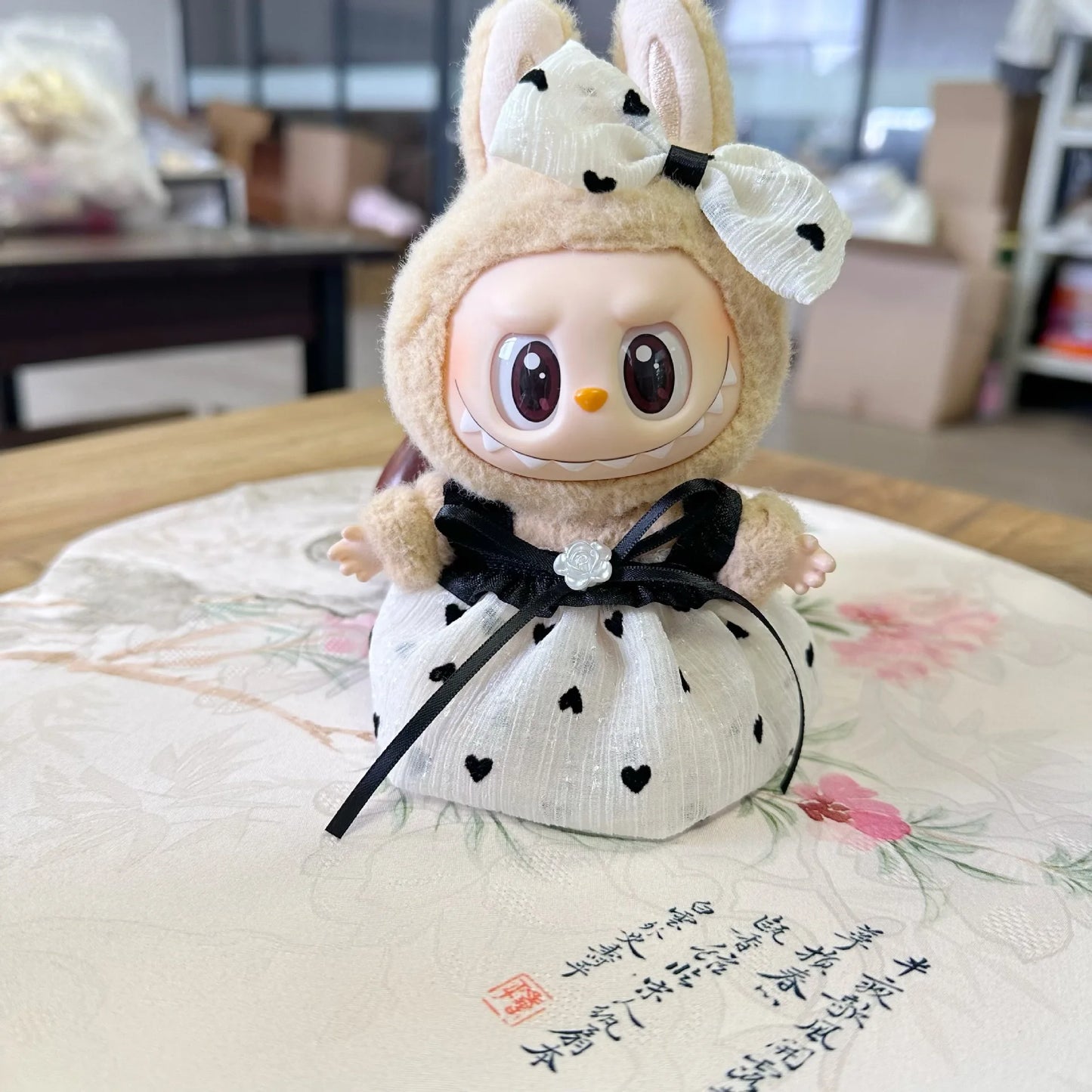 17cm Labubu I II Cute Plush Doll'S Clothes Idol Dolls Sitting Party Christmas Clothing Sweater Accessories For Korea Kpop Exo